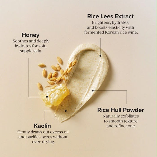 GROUND RICE AND HONEY GLOW MASK