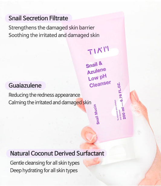 SNAIL & AZULENE LOW PH CLEANSER