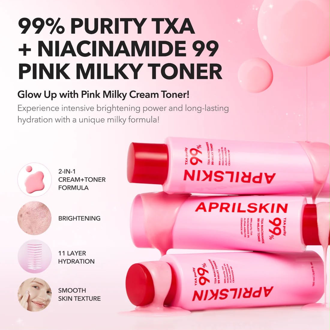 TXA NIACINAMIDE TONING SHOT 99 MILKY TONER
