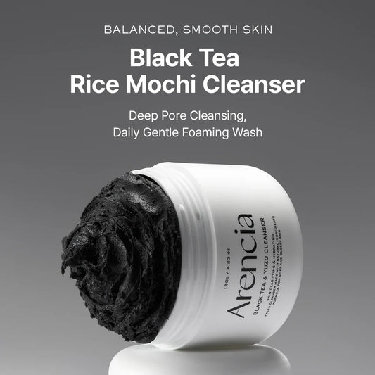 Arencia Black Tea Rice Mochi Cleanser