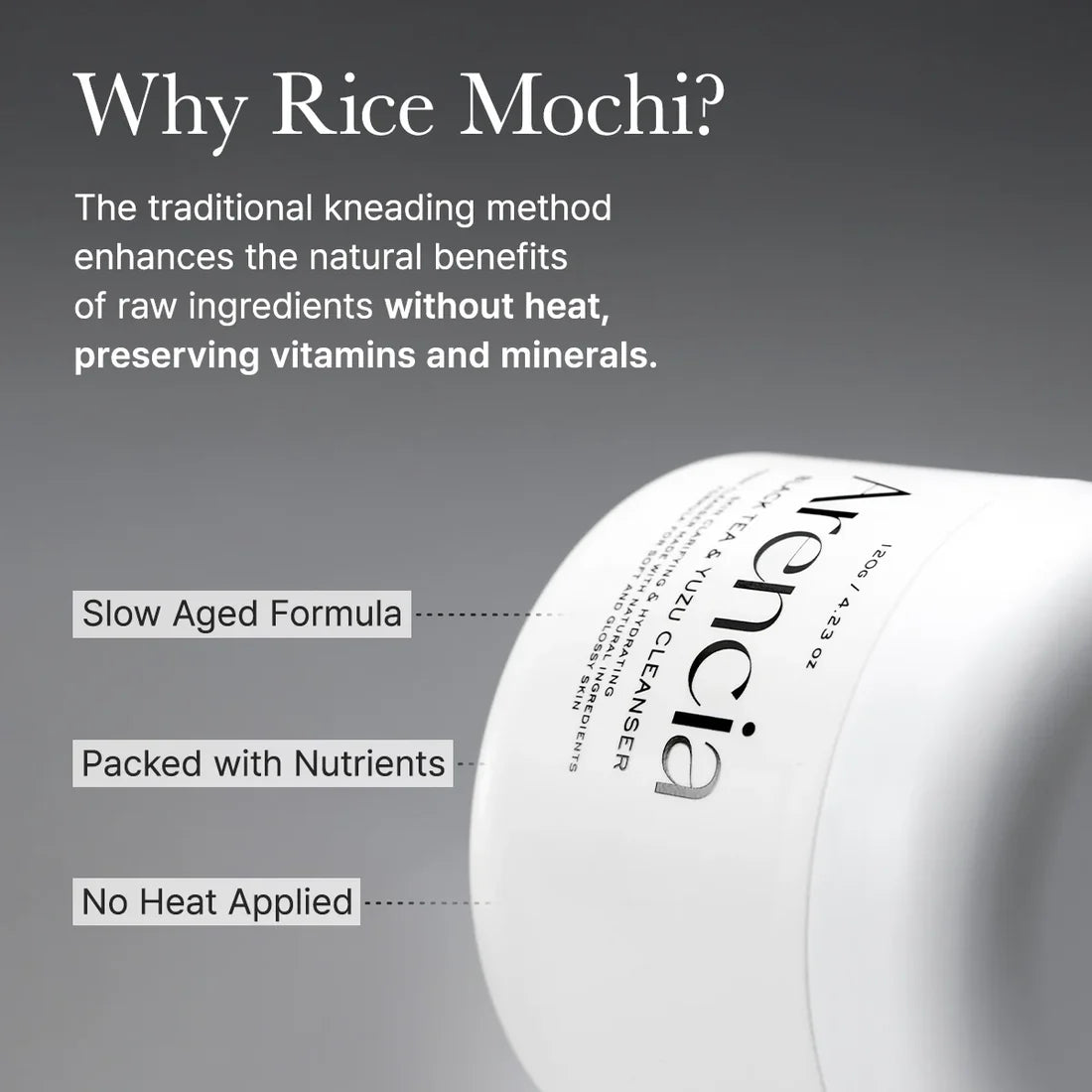 Arencia Black Tea Rice Mochi Cleanser