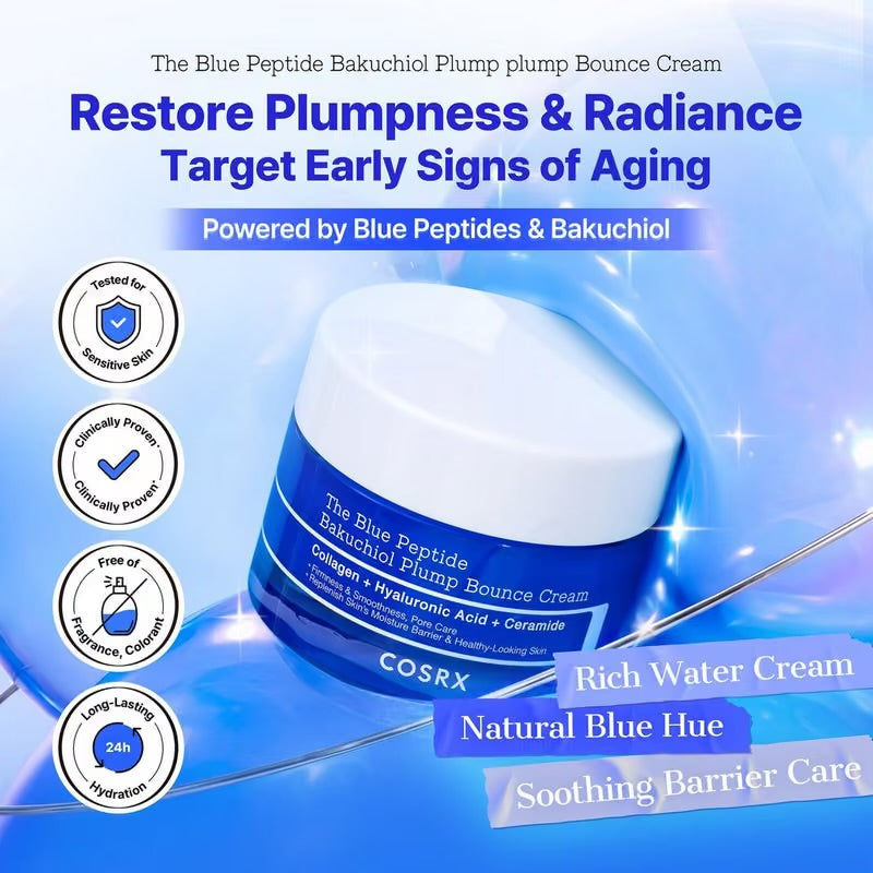 The Blue Peptide Bakuchiol Plump Bounce Cream