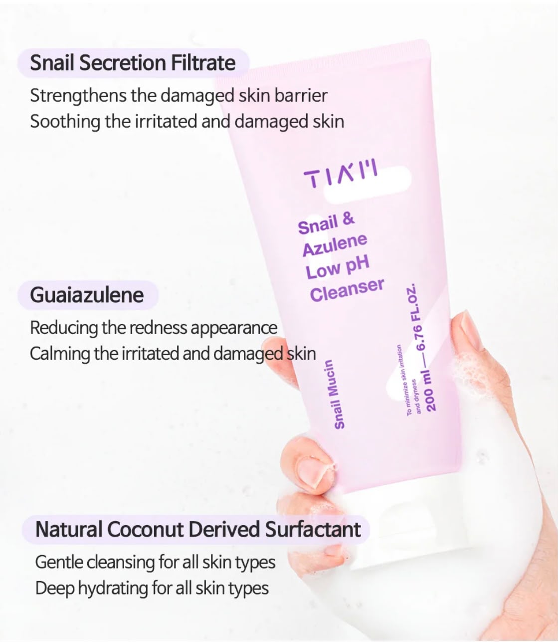 SNAIL & AZULENE LOW PH CLEANSER