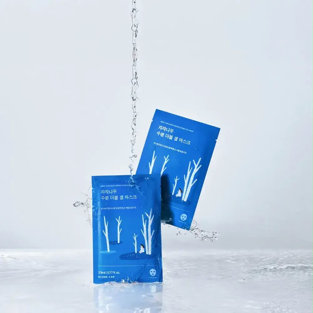 BIRCH JUICE MOISTURIZING DOUBLE GEL MASK 23ML
