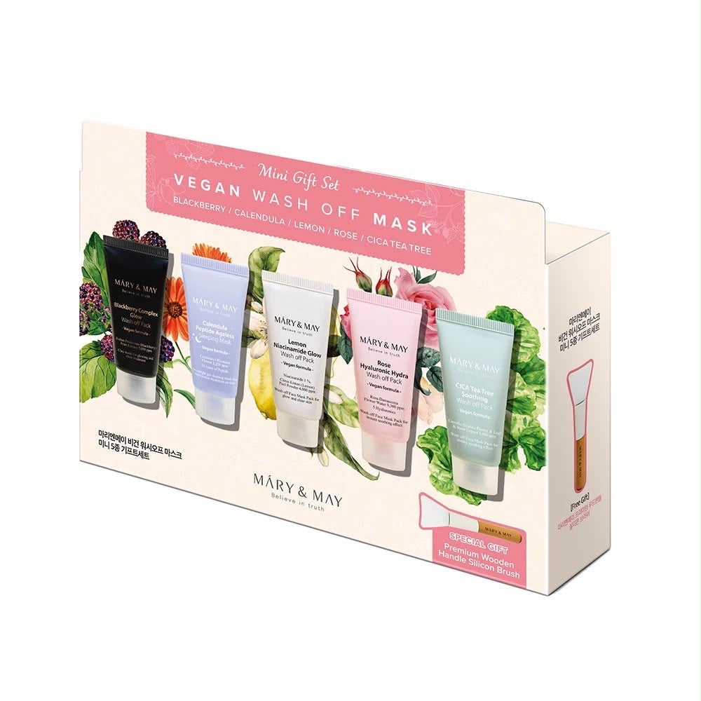VEGAN WASH OFF MASK MINI GIFT SET