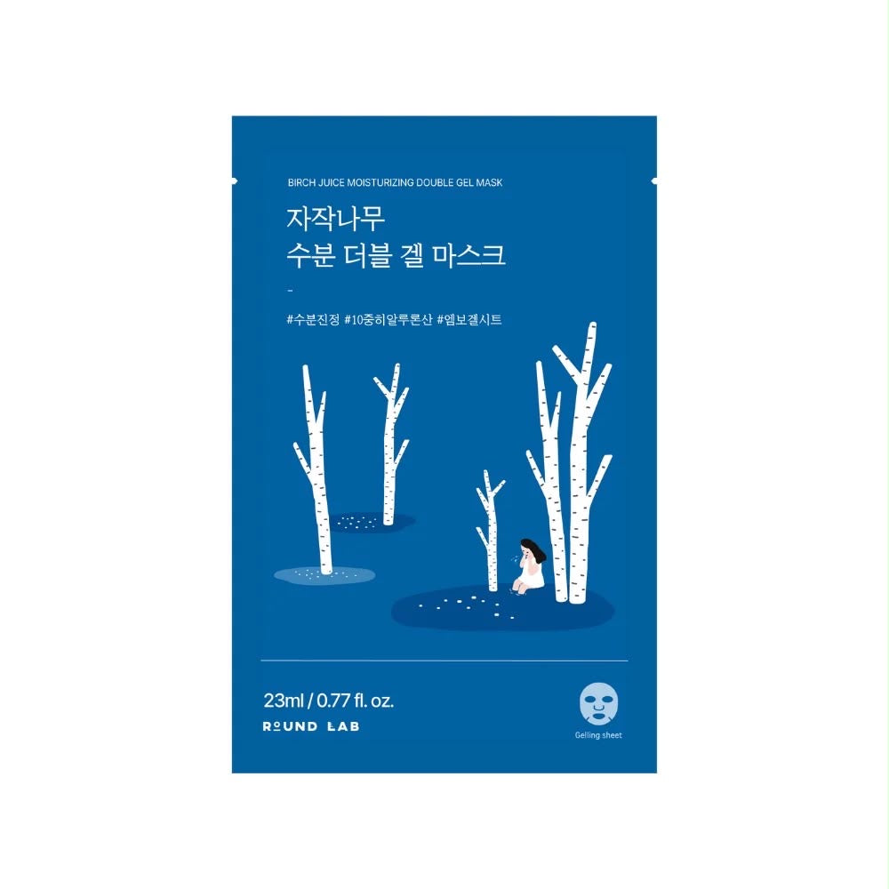 BIRCH JUICE MOISTURIZING DOUBLE GEL MASK 23ML