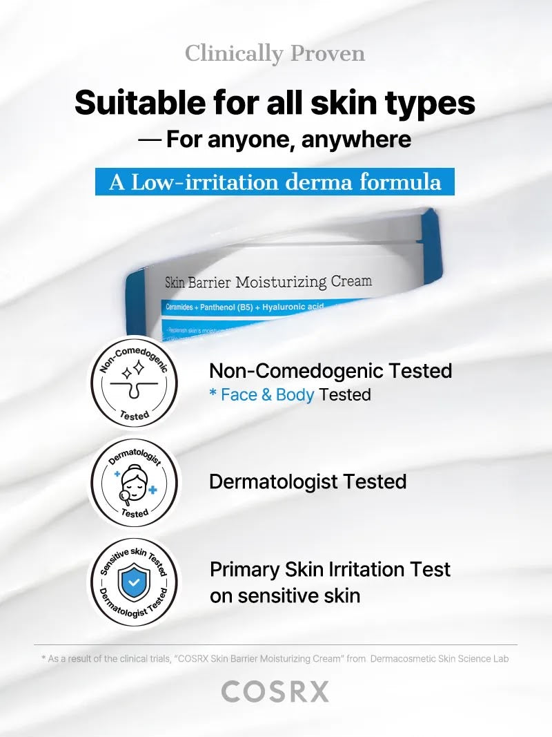 Skin barrier moisturizing cream