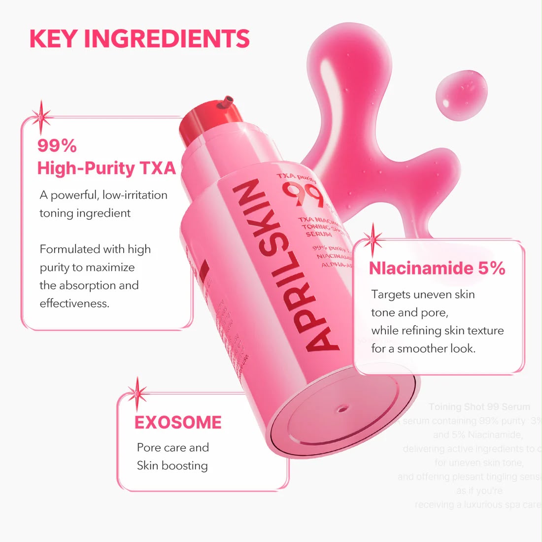 TXA Niacinamide Toning Shot 99 Spicule Serum