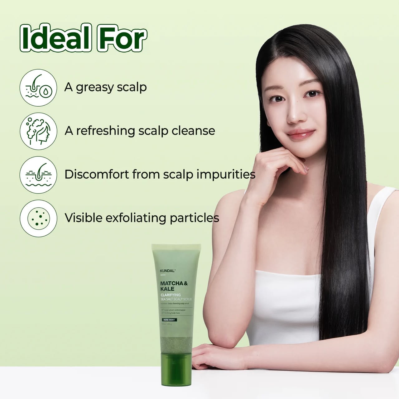 MATCHA & KALE CLARIFYING SEA SALT SCALP SCALER