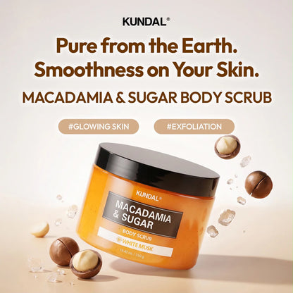 MACADAMIA & SUGAR BODY SCRUB 550G – 4 SCENTS