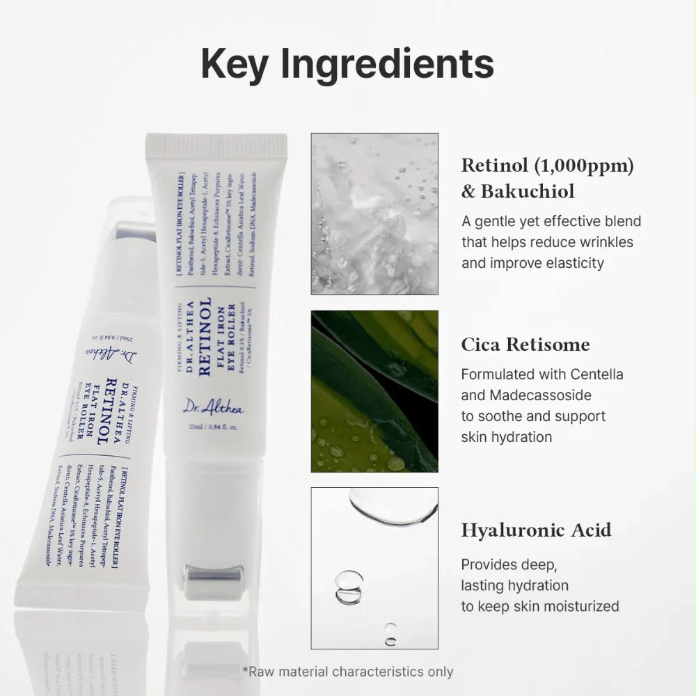 RETINOL FLAT IRON EYE ROLLER