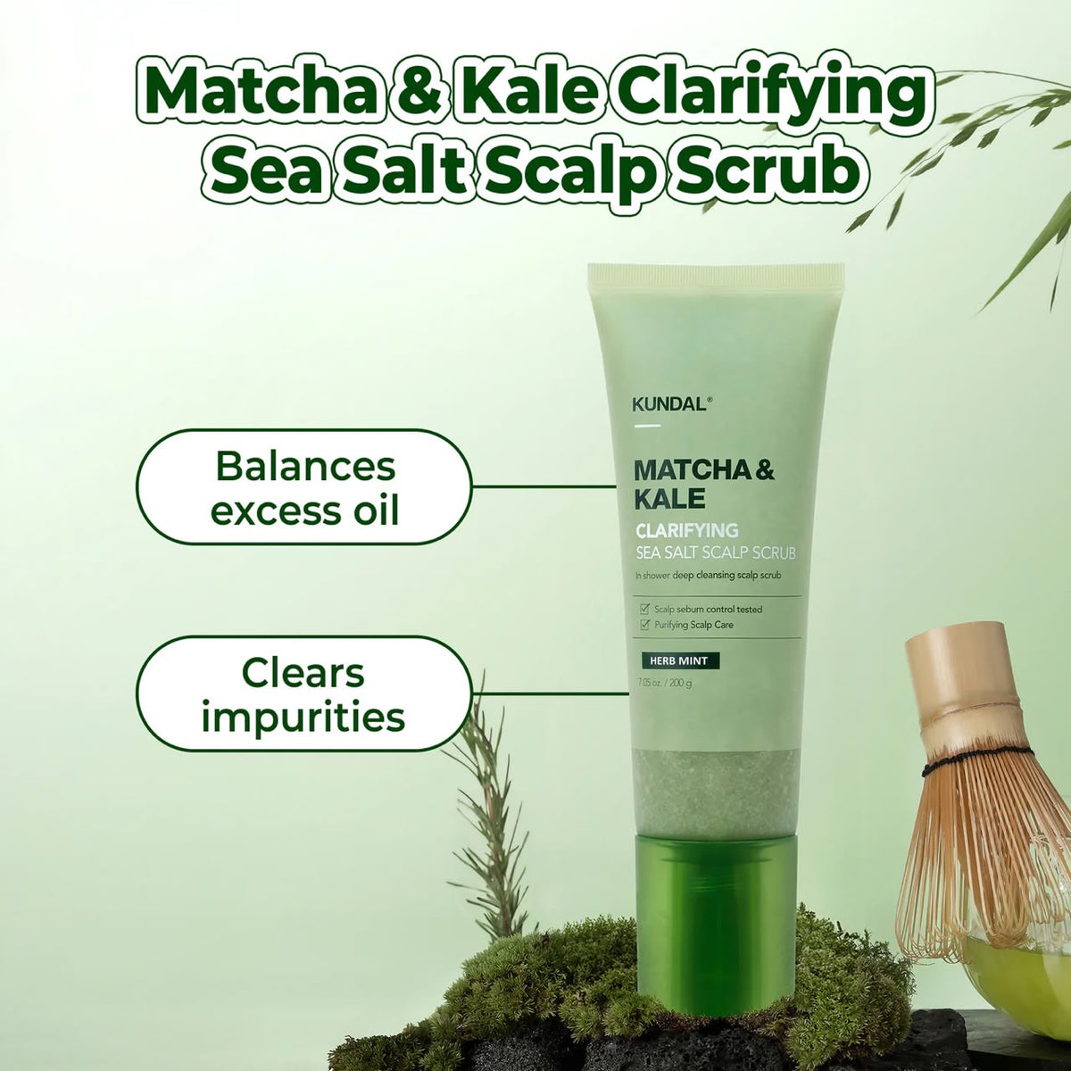 MATCHA & KALE CLARIFYING SEA SALT SCALP SCALER