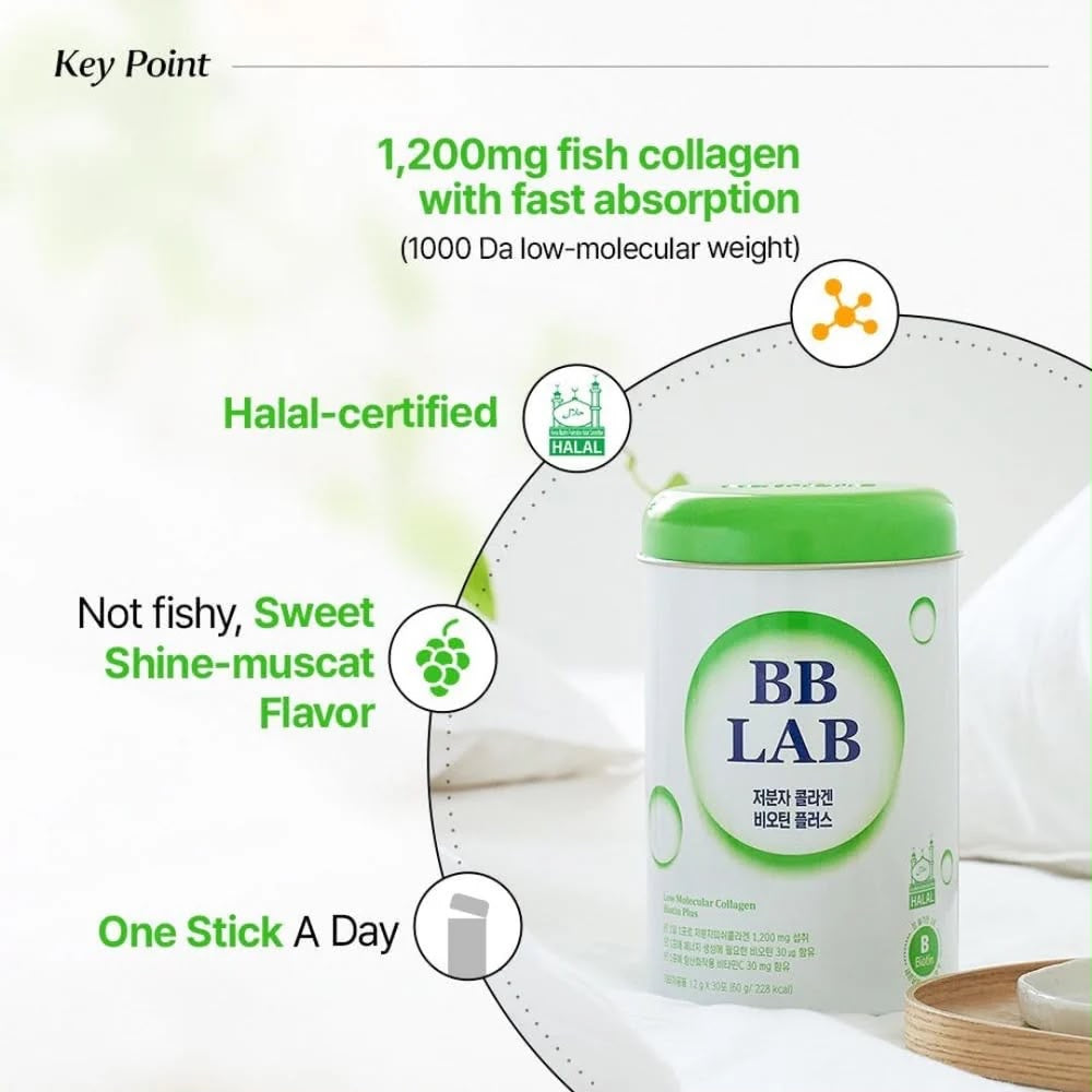 LOW MOLECULAR COLLAGEN BIOTIN PLUS - HALAL