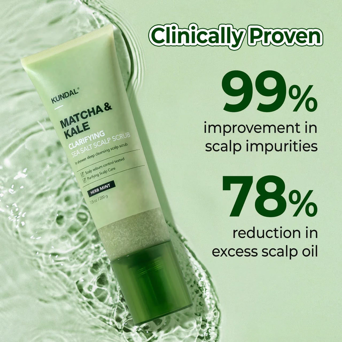 MATCHA & KALE CLARIFYING SEA SALT SCALP SCALER