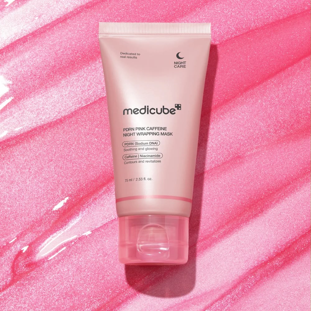 PDRN PINK CAFFEINE NIGHT WRAPPING MASK