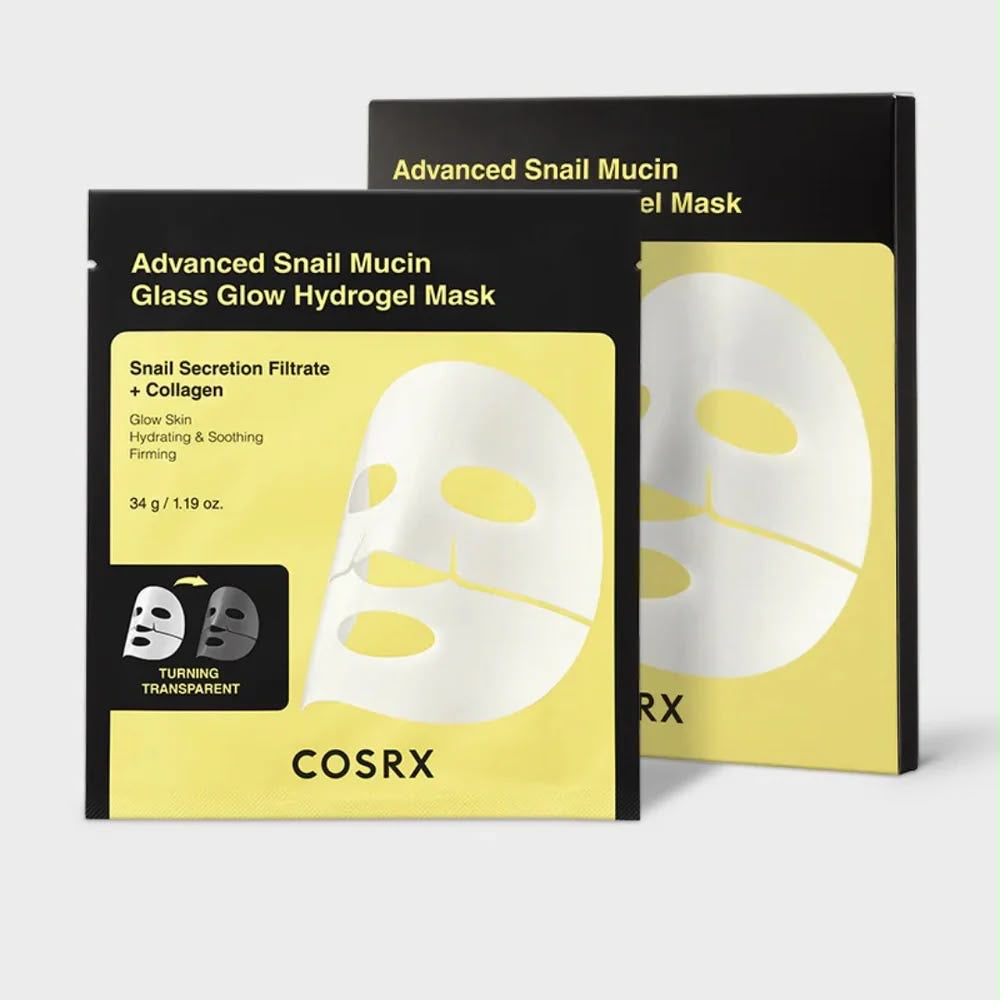 Advanced Snail Mucin Glass Glow Hydrogel Mask_3ea