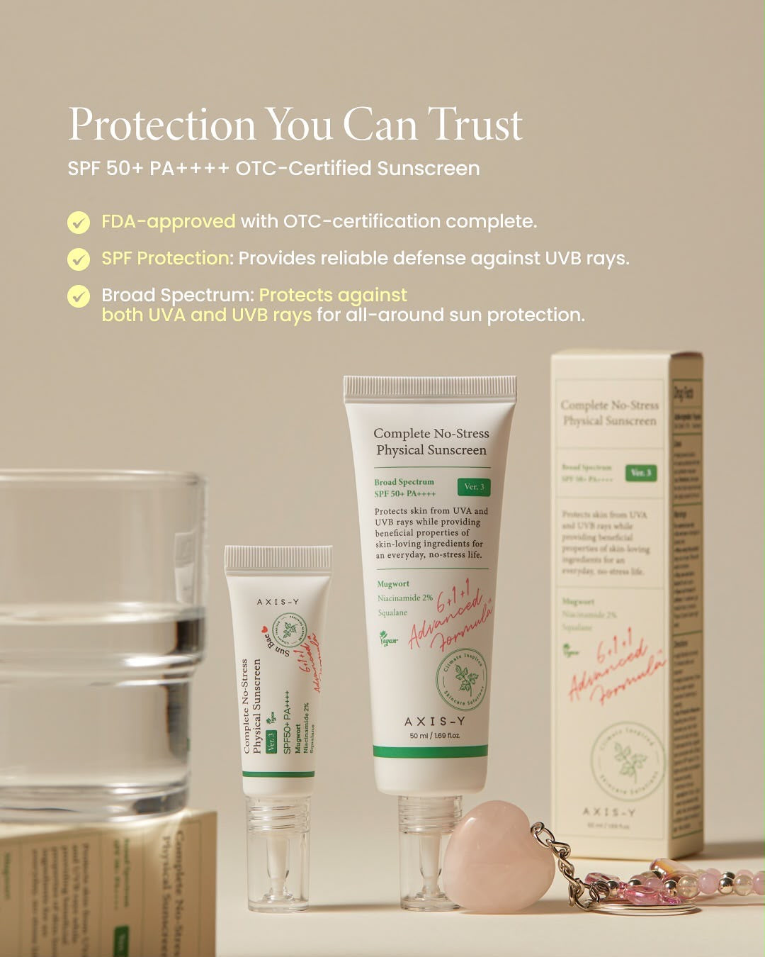 Complete No-Stress Physical Sunscreen (SPF50+/PA++++)