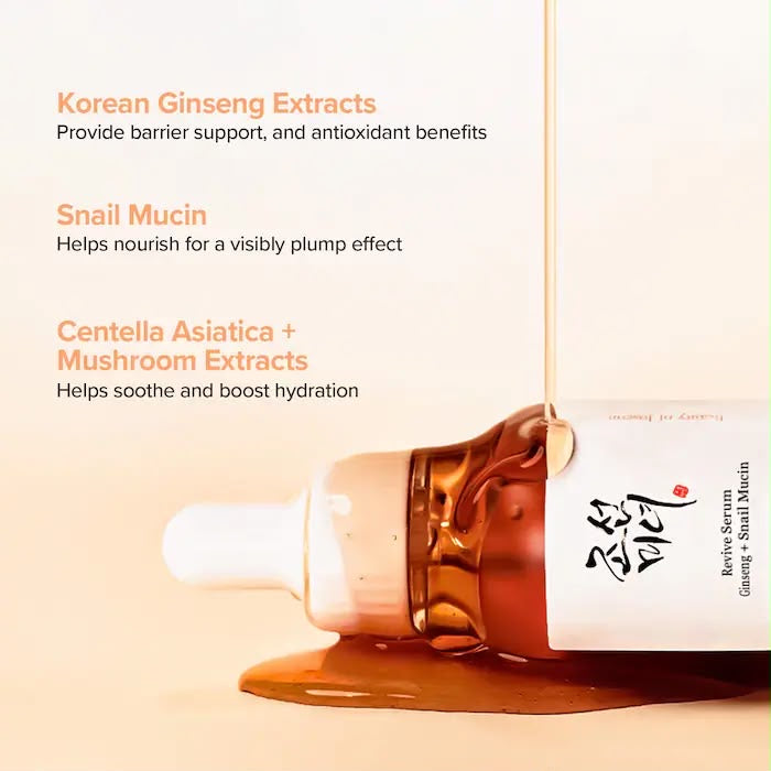 REVIVE SERUM: GINSENG + SNAIL MUCIN