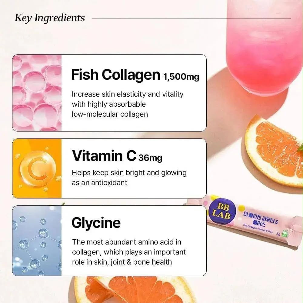 THE COLLAGEN POWDER S PLUS 2G*30 STICKS - HALAL