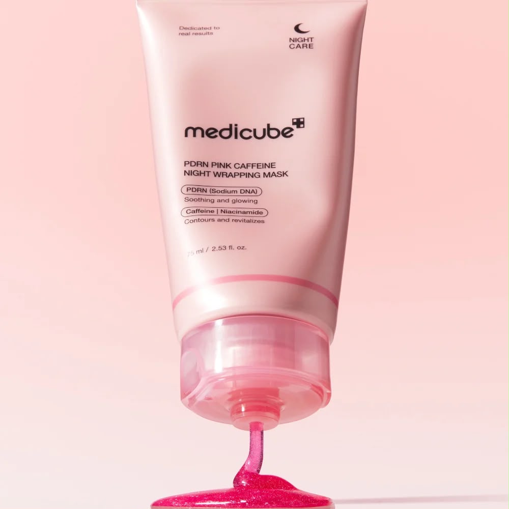 PDRN PINK CAFFEINE NIGHT WRAPPING MASK