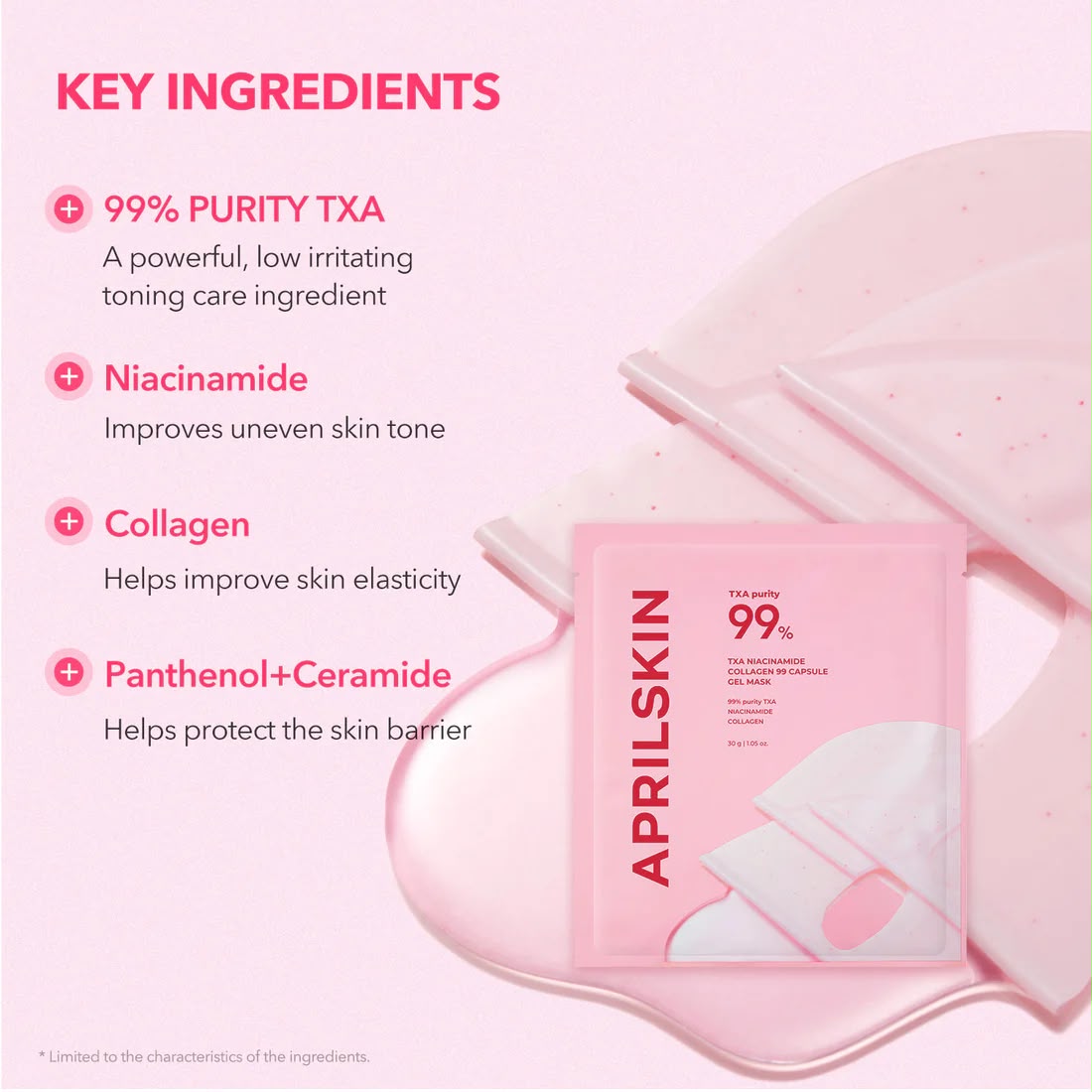 TXA NIACINAMIDE COLLAGEN 99 CAPSULE GEL MASK