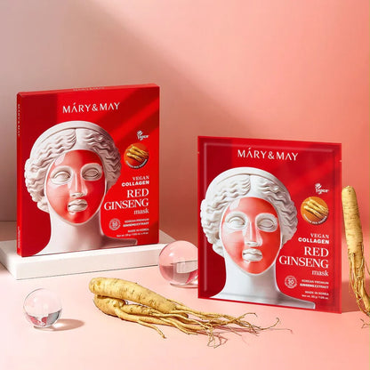 VEGAN COLLAGEN RED GINSENG MASK BOX OF 4 MASKS