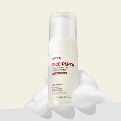 RICE PEPTA COLLAGEN GLOW BUBBLE TONER 100ML