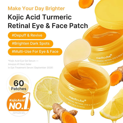 KOJIC ACID TURMERIC EYE PATCHES - 60 PCS