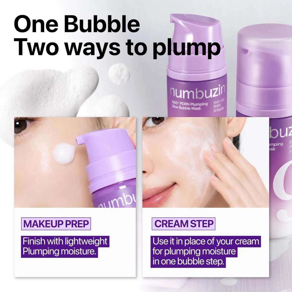 No.9 NAD+ PDRN Plumping Glow Bubble Mask