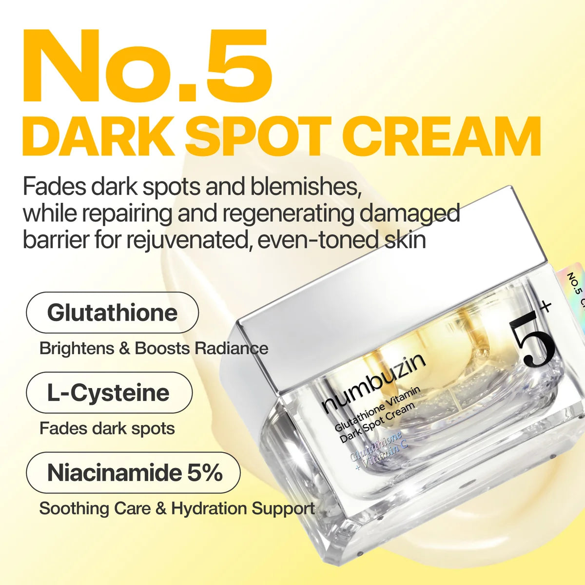 No.5+ Glutathione Vitamin Dark Spot Cream