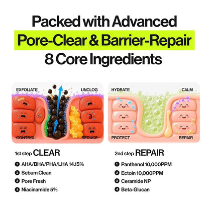TWO STEP ZERO PORE OVERNIGHT BUBBLE MASK