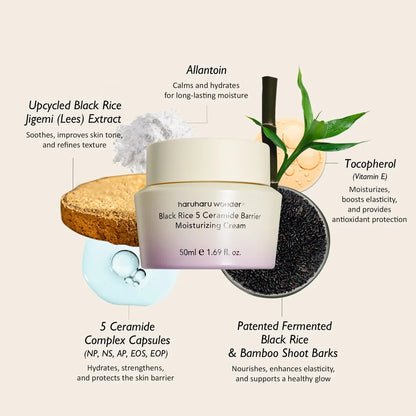 BLACK RICE 5 CERAMIDE BARRIER MOISTURIZING CREAM