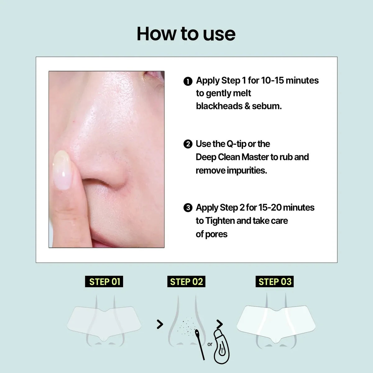 NATURAL MILD CLEAR NOSE PATCH - 5 SHEETS