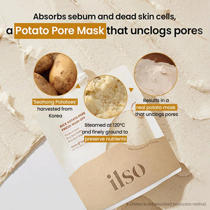 RICE POTATO PORE FRESH WASH-OFF FACE MASK