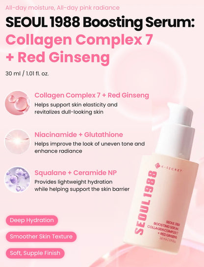 SEOUL 1988 BOOSTING SERUM: COLLAGEN COMPLEX 7 + RED GINSENG