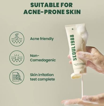 SEOUL 1988 Cleansing Foam : Pine Cica 1% + Probiotics