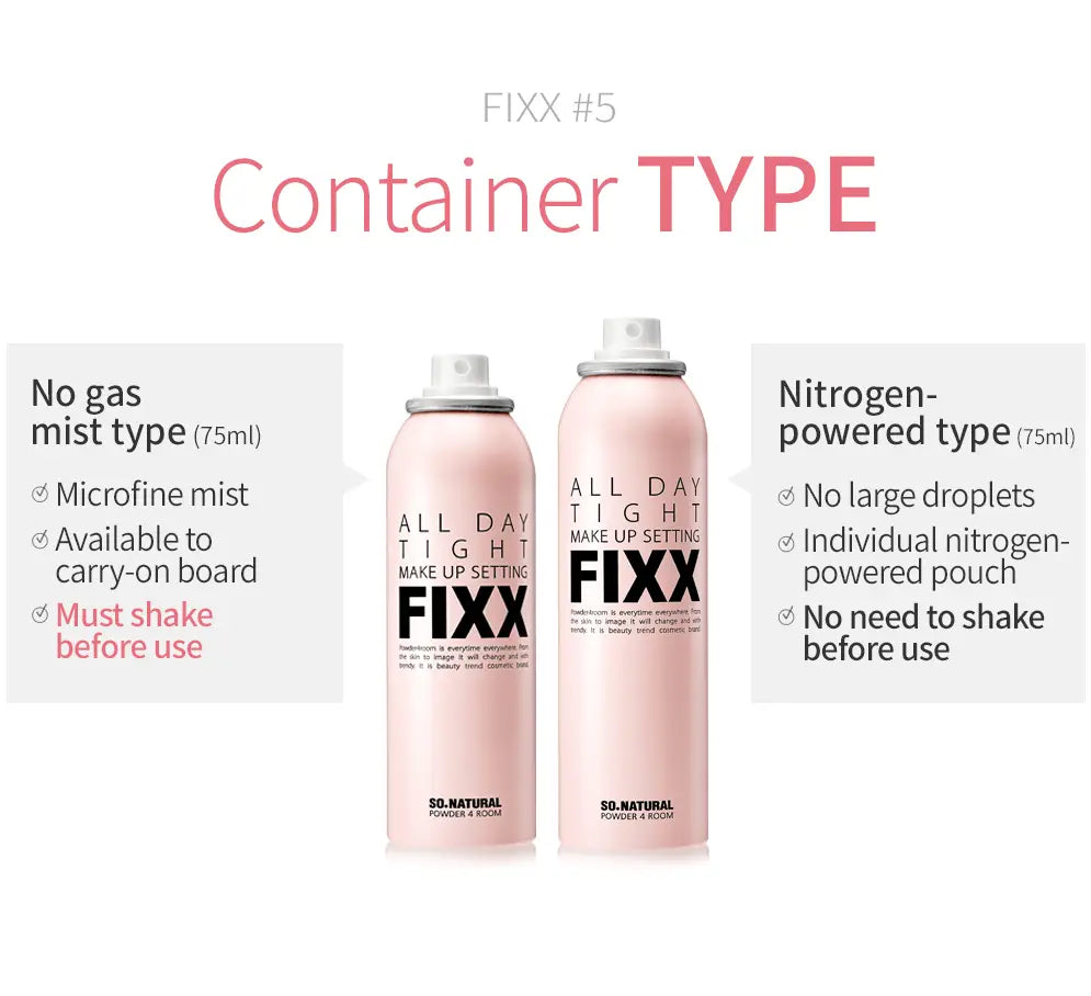 ALL DAY TIGHT MAKE UP SETTING FIXX - (4 SIZES)