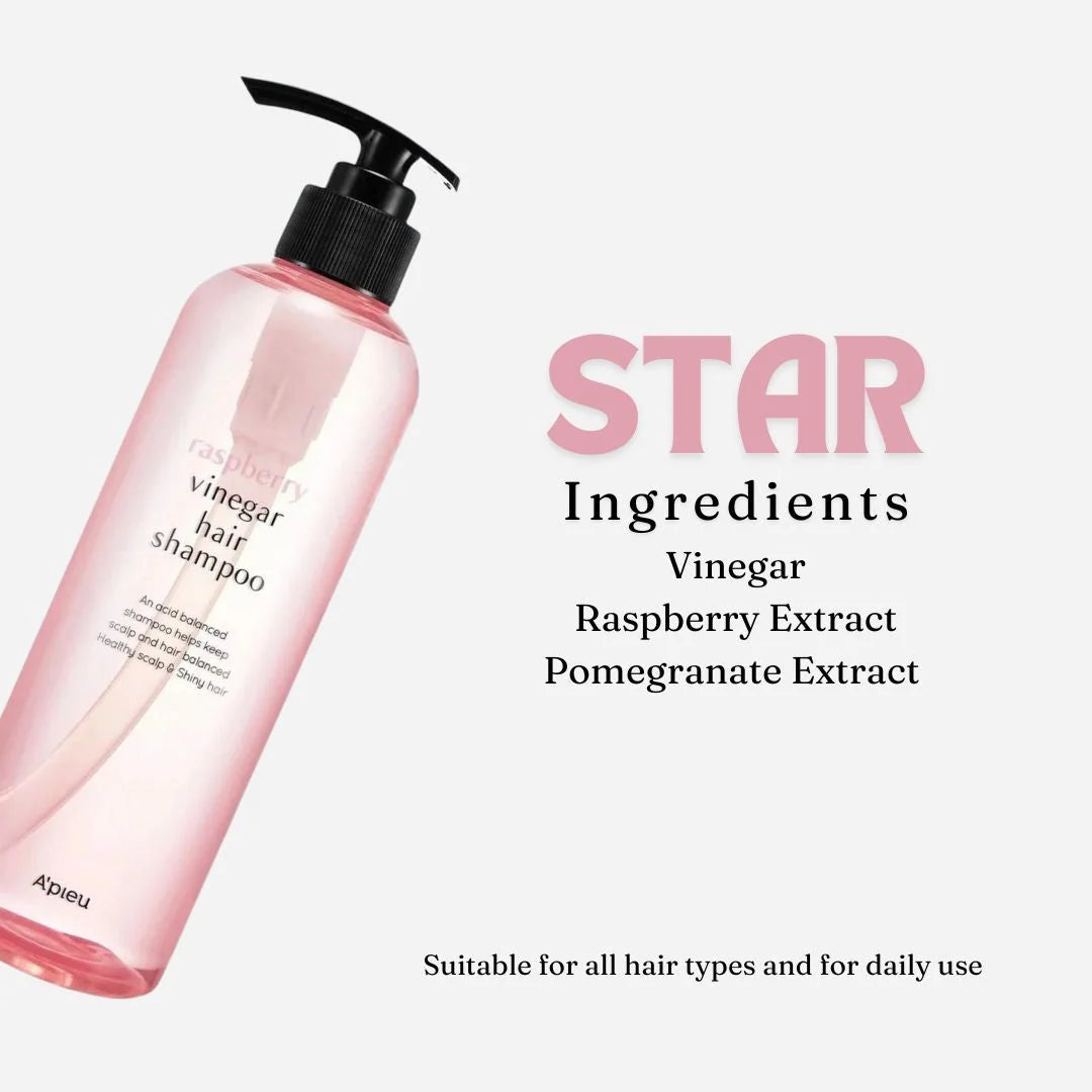 RASPBERRY VINEGAR HAIR SHAMPOO 500 ML