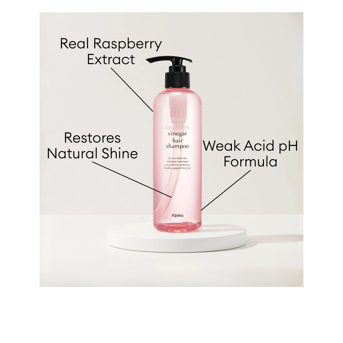 RASPBERRY VINEGAR HAIR SHAMPOO 500 ML