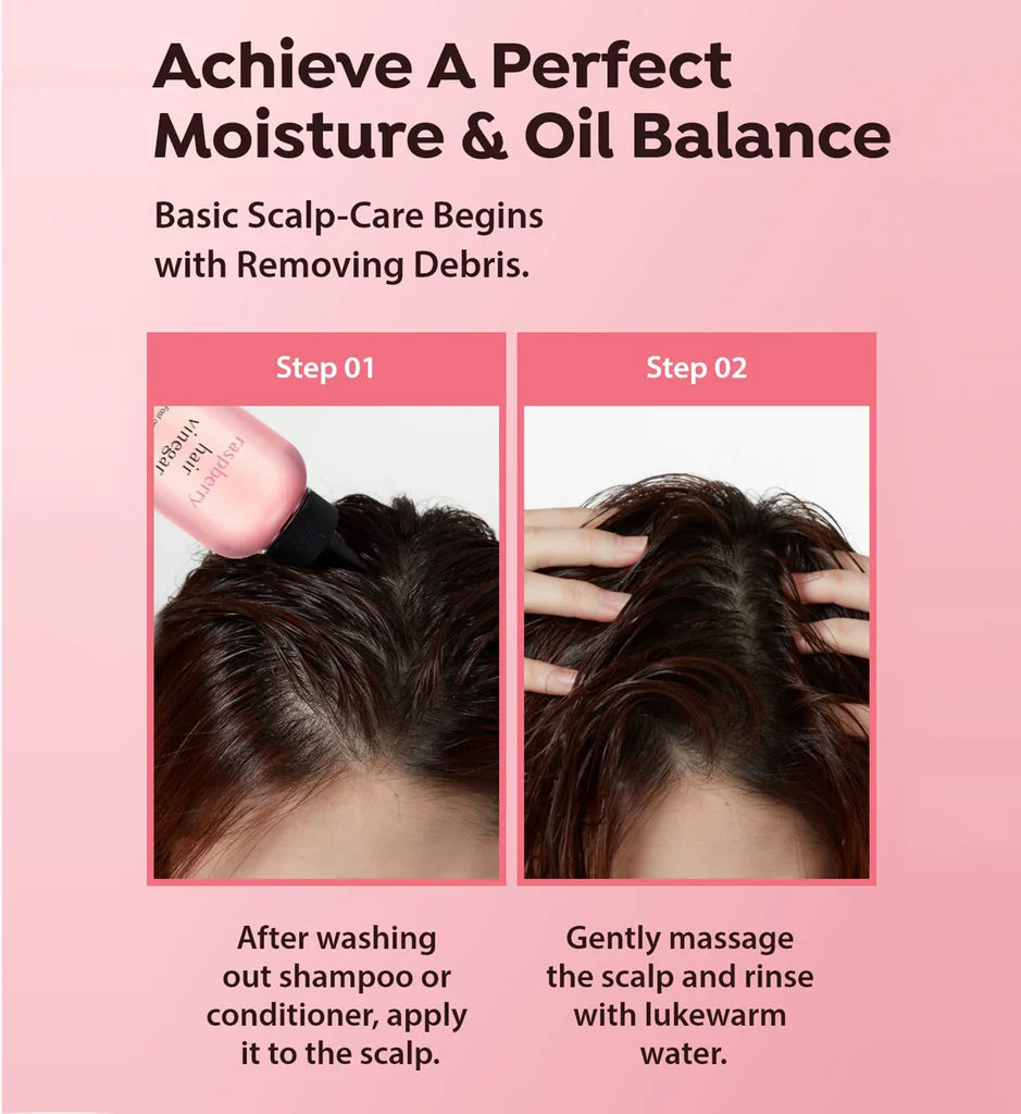 RASPBERRY SCALP VINEGAR HAIR RINSE 200 ML