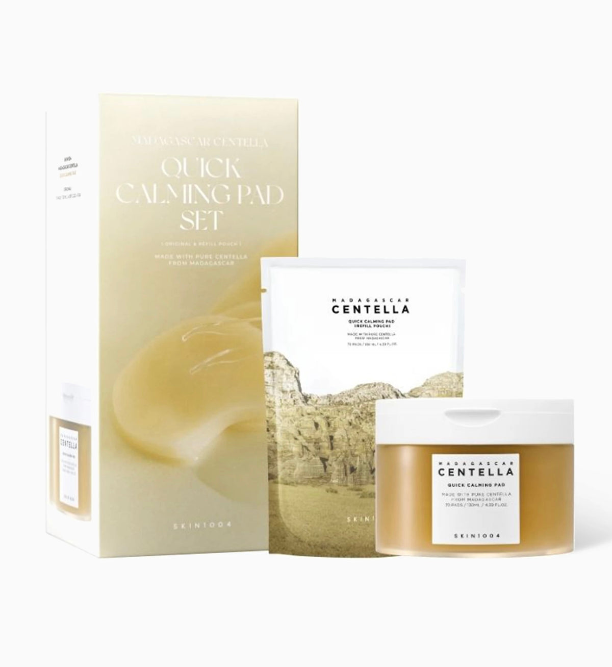 QUICK CALMING PAD SET ( 1 Jar + 70 Pads Sealed Refill)