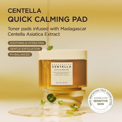 QUICK CALMING PAD SET ( 1 Jar + 70 Pads Sealed Refill)